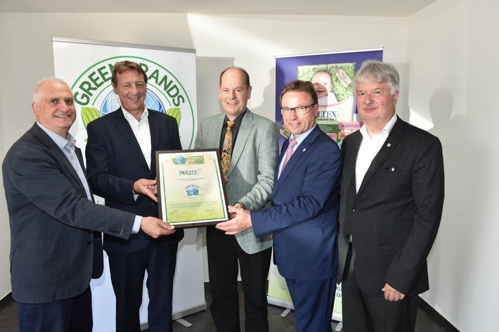 Erneute GREEN BRANDS Germany Auszeichnung für MOLTEX