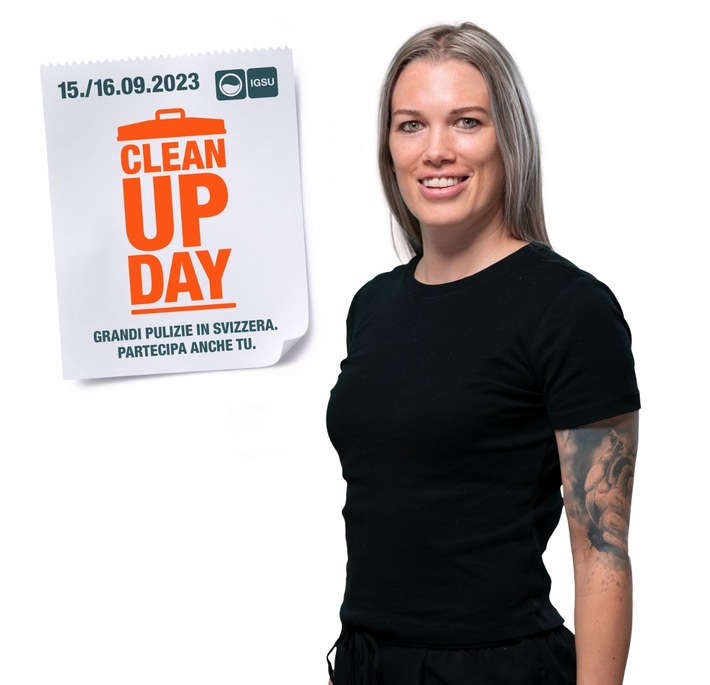 Comunicato stampa: «La professionista del calcio Lara Dickenmann diventa madrina della Giornata Clean-up»