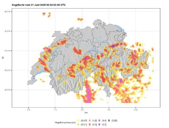 Regionale Hagelgewitter in der Westschweiz verursachen Schäden an landwirtschaftlichen Kulturen