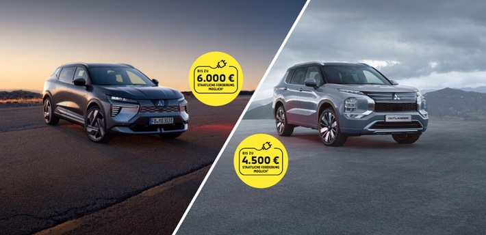 E-Auto-Förderung 2026: Mitsubishi Eclipse Cross und Outlander profitieren vom neuen Förderprogramm zur Elektromobilität