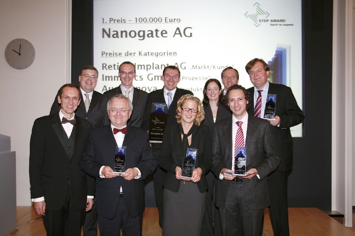 STEP Award 2007: - Kleinste Strukturen mit grosser Wirkung - 100.000 Euro für Nanogate AG