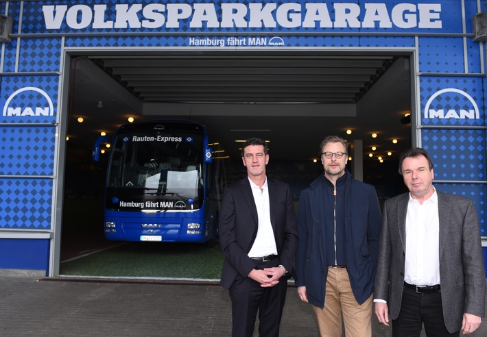 HSV-Presseservice: Die Volksparkgarage - das neue Zuhause für den Rauten-Express