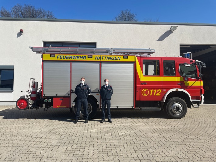 FW-EN: Feuerwehr Hattingen begrüßt zwei neue Brandmeister