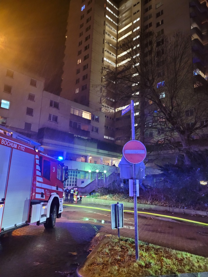 FW-BO: Brandmeldung im 14. Obergeschoss