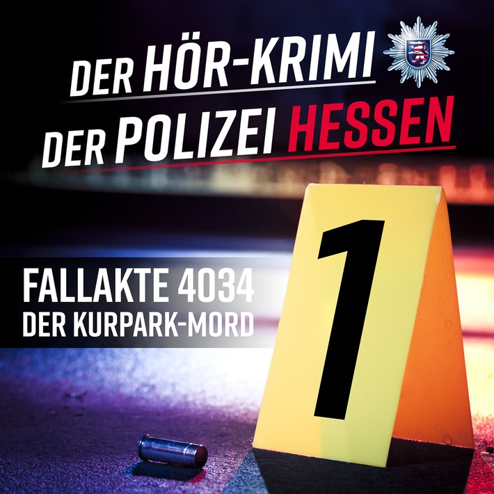 HöMS: Die Polizei Hessen veröffentlicht Wiesbaden-Krimi-Hörspiel: "Fallakte 4034 - Der Kurpark-Mord"