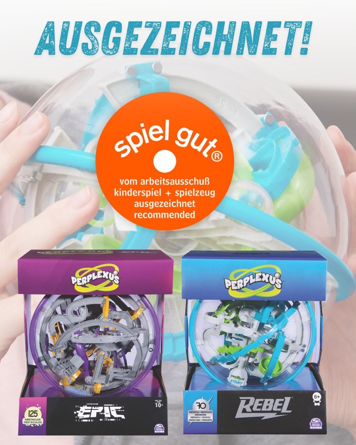 Pressemeldung Spin Master | Ausgezeichnet: Spiel gut Siegel für Perplexus