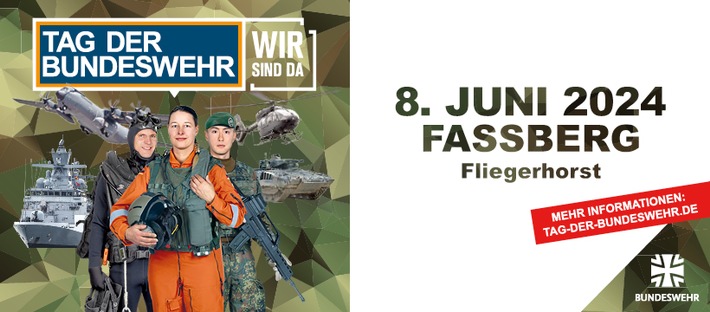 Bundesminister der Verteidigung besucht Tag der Bundeswehr in Faßberg / Am 8. Juni 2024 lädt die Truppe deutschlandweit an neun Standorten zum Tag der Bundeswehr unter dem Motto 