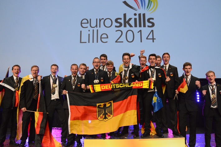 Fünf Goldmedaillen für Team Germany bei EM der Berufe in Lille