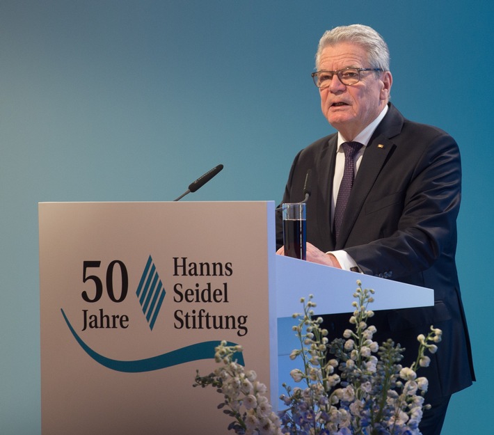 Festredner Joachim Gauck / Festakt zum Jubiläum 50 Jahre Hanns-Seidel-Stiftung
