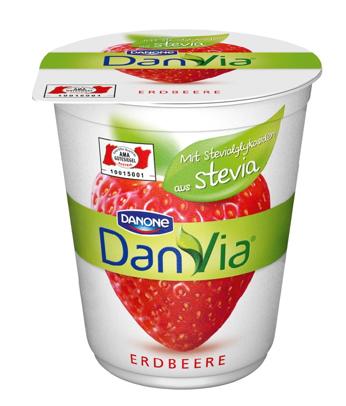 DanVia: Das erste Danone-Produkt mit Steviolglykosiden aus der Steviapflanze (BILD)