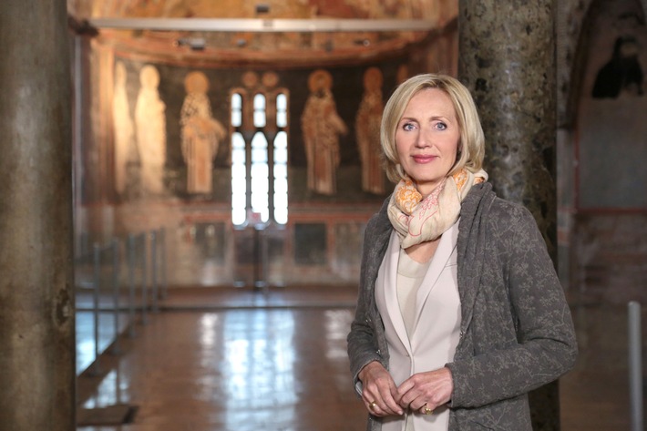 Pfingsten im ZDF: &quot;Mythos Byzanz&quot; mit Petra Gerster, &quot;sonntags&quot; mit Andrea Ballschuh, Talk mit Peter Hahne und der katholische Gottesdienst aus der Pfarrkirche St. Johannes Bosco in Wien-Neuerdberg (FOTO)