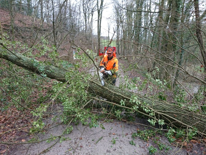 FW-HAAN: "Friederike" sorgt für zahlreiche Einsätze der Feuerwehr