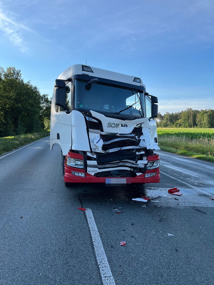 POL-COE: Dülmen, B474/ Lkw fährt auf Lkw auf