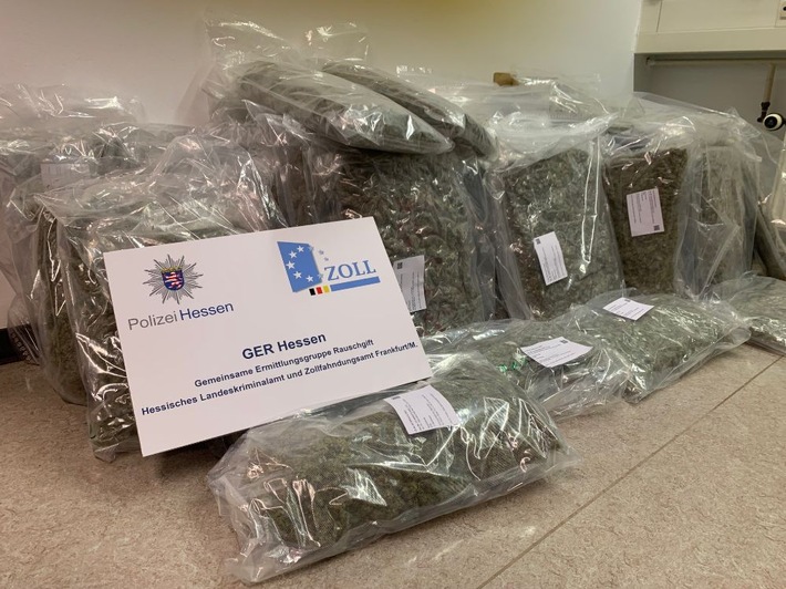 LKA-HE: Verdacht des unerlaubten Handels mit Betäubungsmitteln: 4 Männer festgenommen // 47 Kilogramm Marihuana sichergestellt (FOTO)