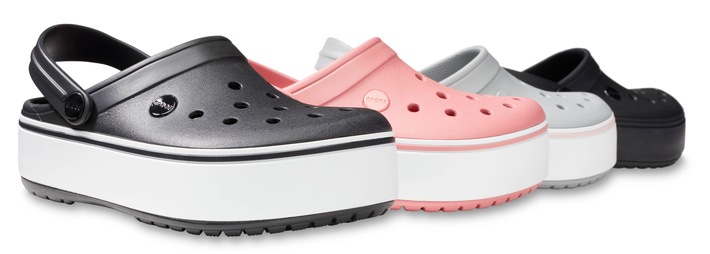 Crocs präsentiert Komfort auf neuem Niveau - mit der neuen Crocband[TM] Platform Clog-Kollektion für die Herbst-Saison 2018