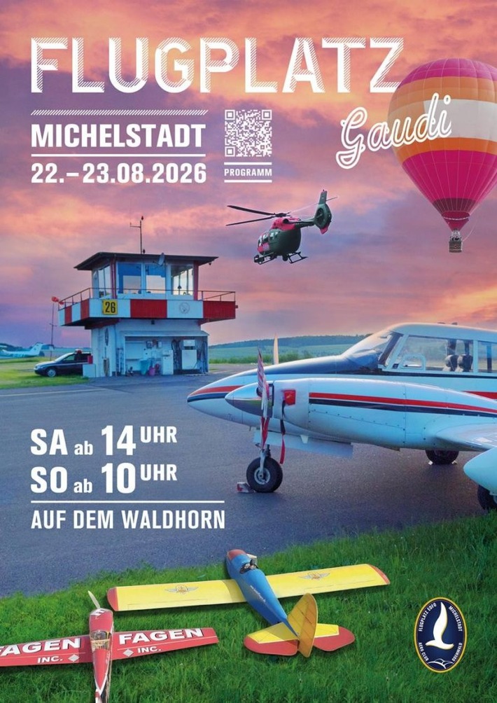 POL-DA: Michelstadt: Polizei beim Flugplatzfest/Fahrradcodierung, Einstellungsberatung und Polizeihubschrauber