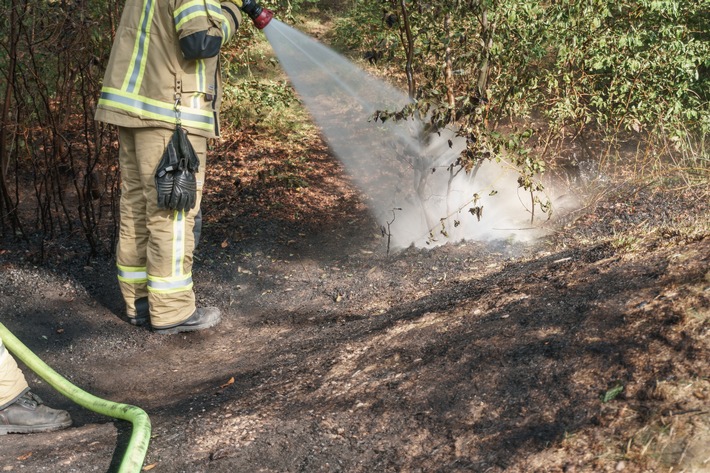 FW Menden: Rauchwolke über Platte-Heide - Feuer auf Kinderspielplatz