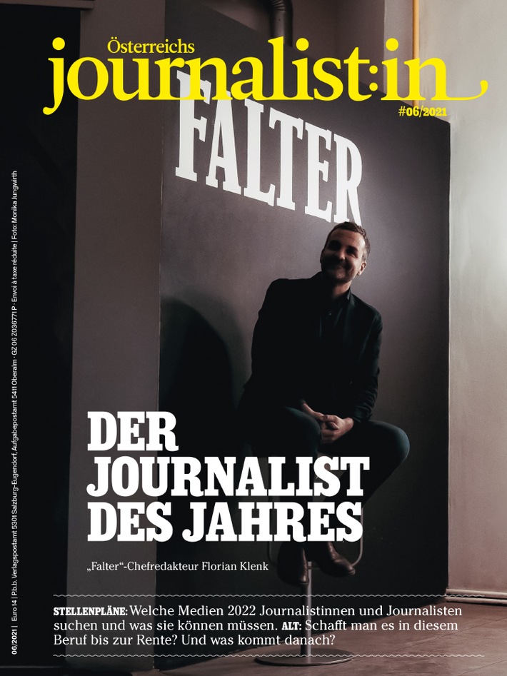 "Falter"-Chefredakteur Florian Klenk ist Journalist des Jahres in Österreich