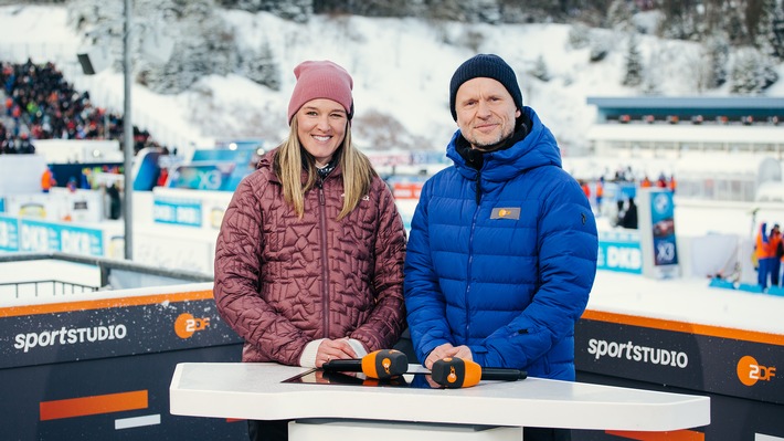"sportstudio live" im ZDF mit Biathlon aus Ruhpolding