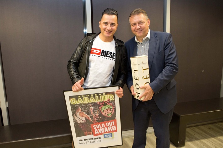 SOLD OUT AWARD der Erfurter Messe für Andreas Gabalier