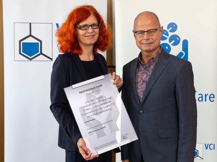Nachhaltigkeit von Anfang an und zu Ende gedacht: Responsible Care-Auszeichnung 2019 an CHT Germany (Tübingen) verliehen / Sonderpreis Digitalisierung für Roche (Mannheim)