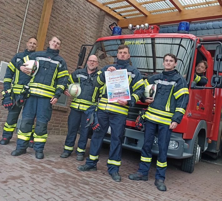 FW-KLE: Herzliche Einladung: Die Freiwillige Feuerwehr Bedburg-Hau feiert Sommerfest in Louisendorf