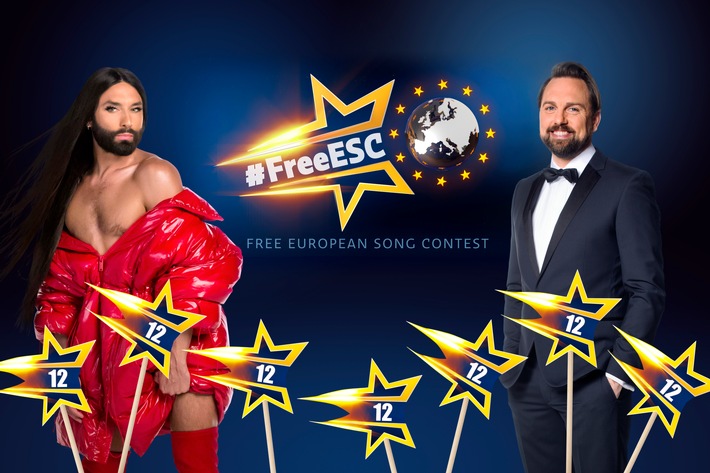 &quot;Germany: 12 points!&quot; ProSieben schaltet beim &quot;FREE EUROPEAN SONG CONTEST&quot; zur Punktevergabe live quer durch Europa