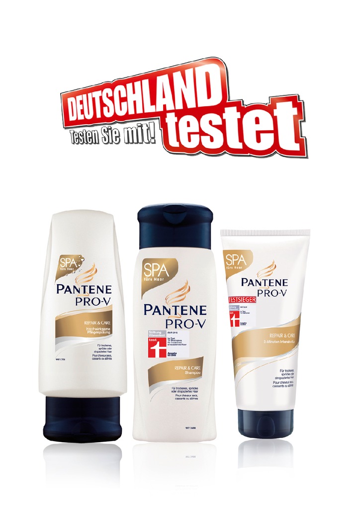 &quot;Deutschland testet - testen Sie mit&quot;: große Testaktion für Markenprodukte / Im August Pantene Pro-V Produkte zu tollen Probierpreisen testen (mit Bild)