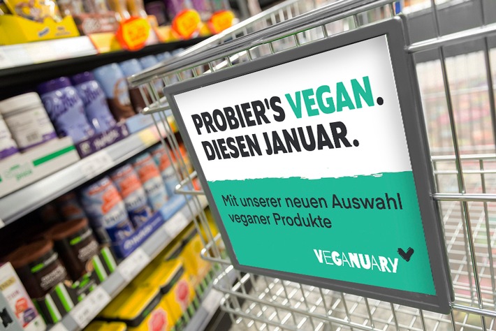 Deutscher Einzelhandel folgt Veganuary in 2020 / Hunderttausende Menschen aber auch Unternehmen wie Aldi, Globus, Rossmann und Dm Bio folgen dem Vegan-Trend und starten rein pflanzlich ins neue Jahr (FOTO)
