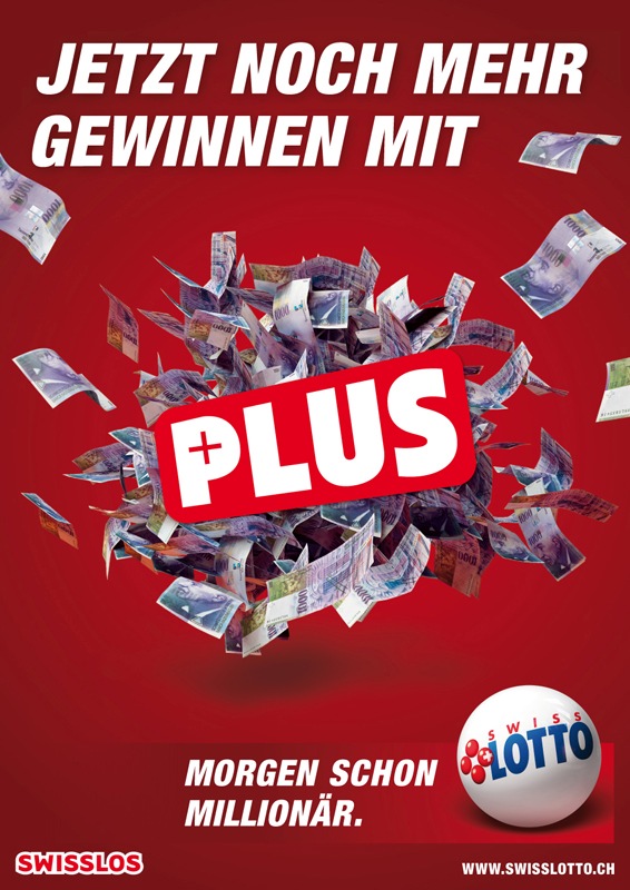 Morgen schon Millionär
Swisslos und Loterie Romande modernisieren Swiss Lotto mit Plus