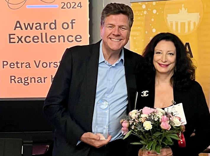 German-American tech ambassadors: serial entrepreneurs Petra Vorsteher and Ragnar Kruse receive GABA Award of Excellence