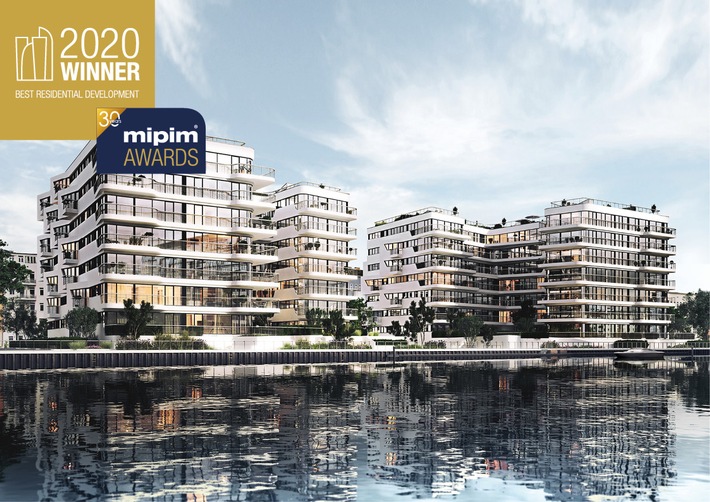 Wave waterside living berlin gewinnt MIPIM AWARD 2020 / Das Berliner Projekt WAVE waterside living berlin wird als bestes Wohngebäude der Welt ausgezeichnet