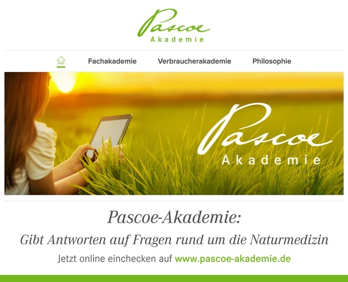 Was hat Sprengstoff mit Naturheilkunde zu tun? Wie können wir ausgeglichener durchs Leben gehen, besser schlafen und schöne Haut, Haare und Nägel haben? Wir geben Ihnen Antworten: Jetzt online entdecken auf www.pascoe-akademie.de. Weiterer Text über ots und www.presseportal.de/nr/12261 / Die Verwendung dieses Bildes ist für redaktionelle Zwecke honorarfrei. Veröffentlichung bitte unter Quellenangabe: "obs/Pascoe Naturmedizin/@pascoe"