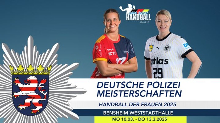 POL-DA: Bensheim: Kostenlose Fahrradcodierung beim "Tag der Polizei" anlässlich der Deutschen Polizeimeisterschaften im Handball der Frauen/Anmeldung erforderlich