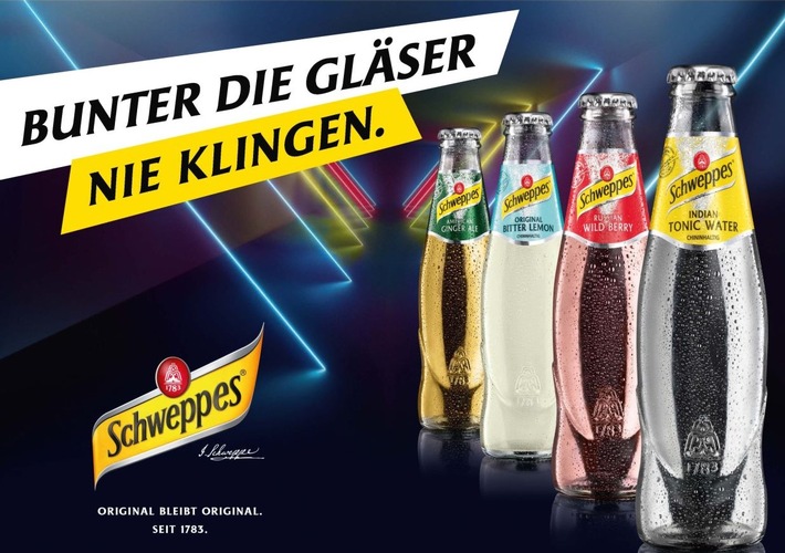 Bunter die Gläser nie klingen: Schweppes startet aufmerksamkeitsstarke Jahresend-Kampagne