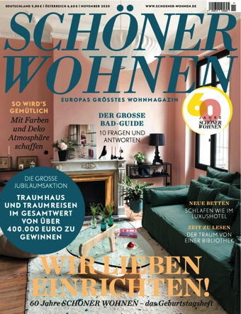 Die Marke SCHÖNER WOHNEN präsentiert sich zum 60. Geburtstag modern, erfolgreich und innovativ wie nie