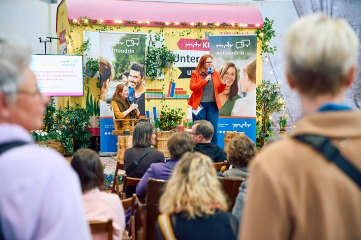 MDR auf der Leipziger Buchmesse 2026: Partner der gemeinsamen Bühne von ARD, ZDF und 3sat und Treffpunkt für die mitteldeutsche Literaturszene