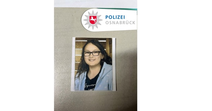 POL-OS: Merzen/Heusenstamm(Hessen): 11-Jährige aus Merzen wird vermisst - Polizei bittet Bevölkerung um Mithilfe (FOTO)