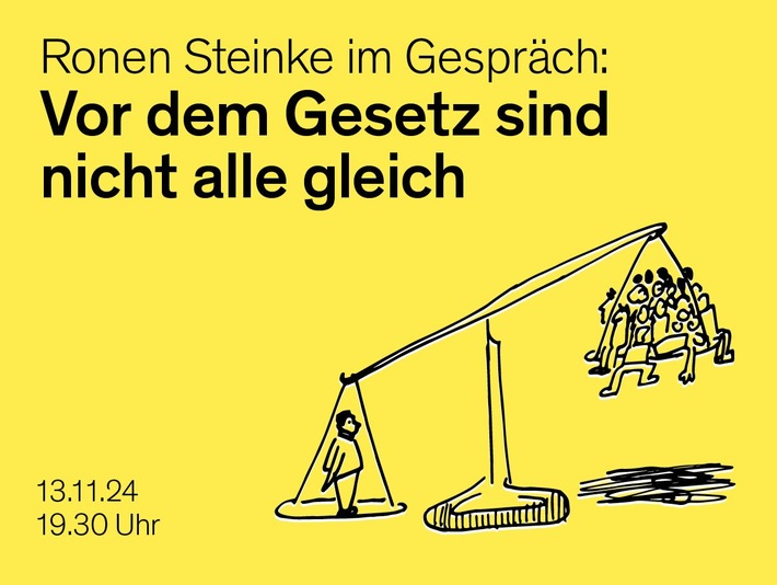 Ronen Steinke im Gespräch: „Vor dem Gesetz sind nicht alle gleich“, PI Nr. 113/2024