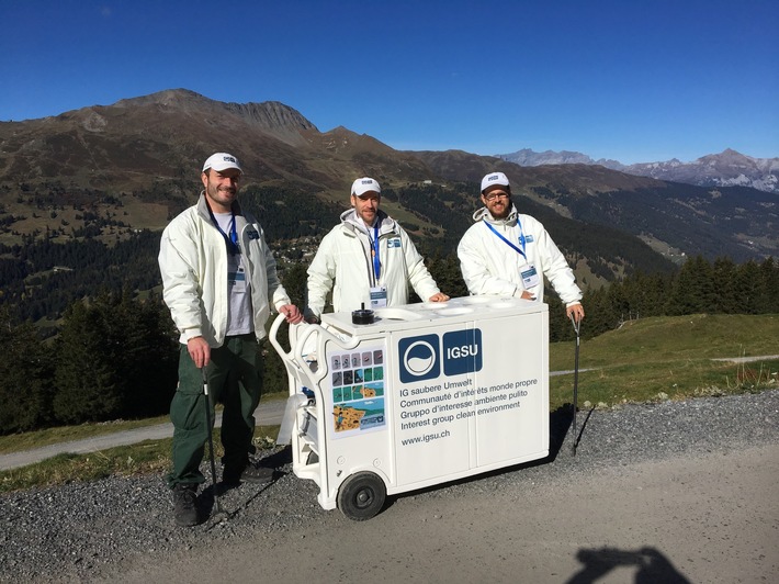 Medienmitteilung: "Littering im Bündnerland: Sensibilisierungsarbeit trägt Früchte"