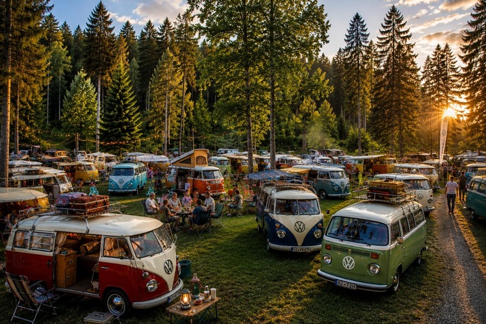 Ferienpark am Birnbaumteich wird zum Treffpunkt für Bulli-Fans