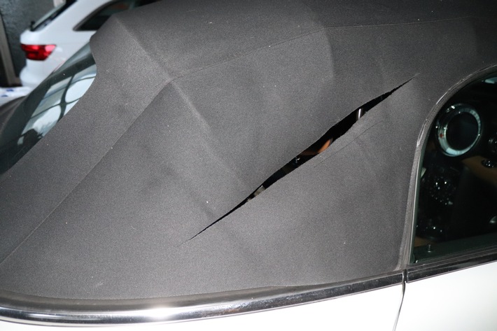 POL-HX: Cabriolet bei Diebstahl erheblich beschädigt