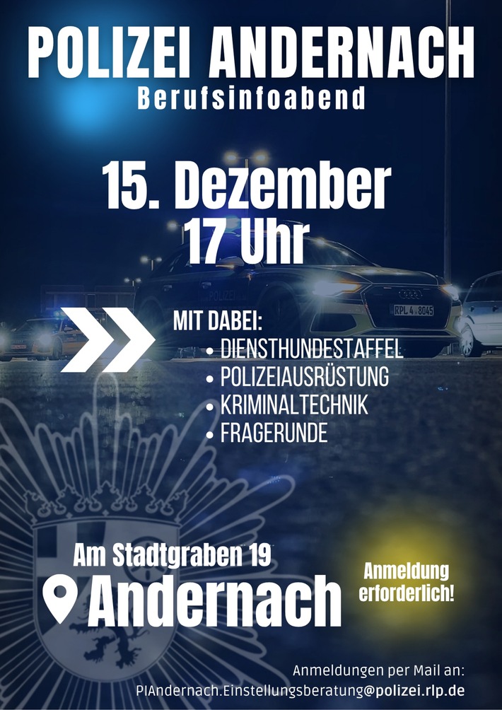 POL-PDKO: Berufsinfoabend bei der Polizei Andernach