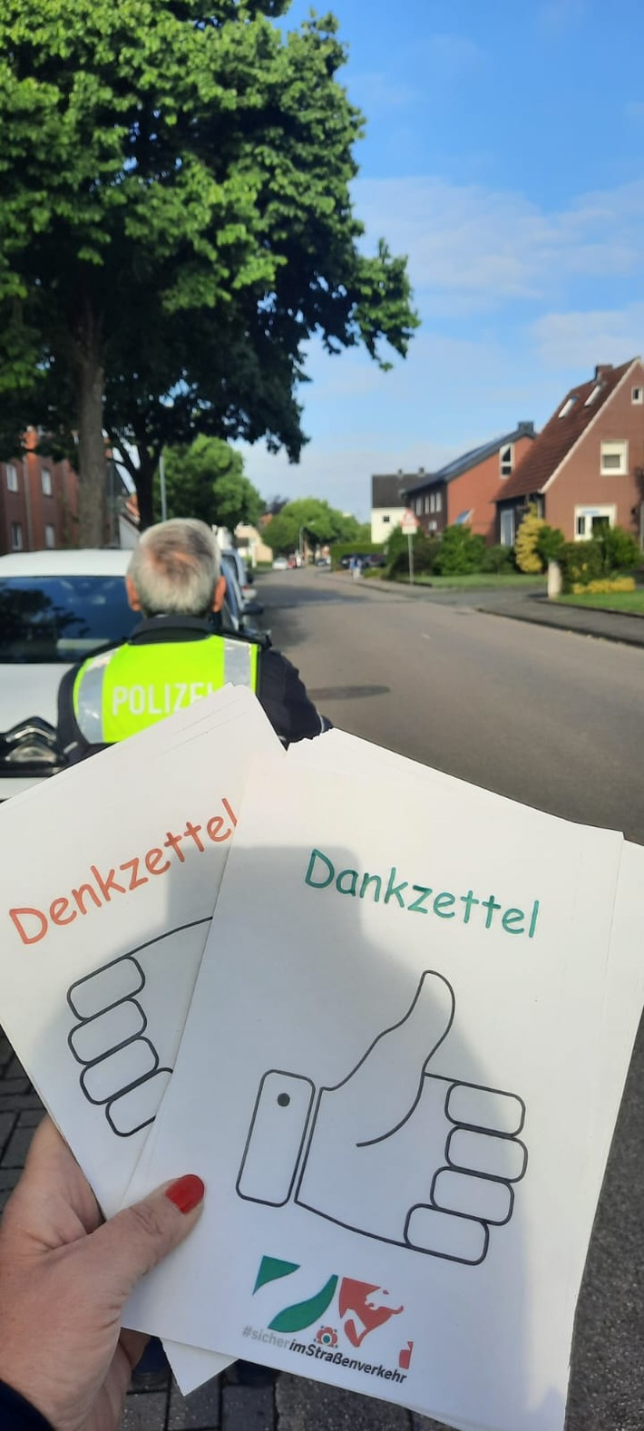 POL-COE: Coesfeld/Grundschüler verteilen Dank- und Denkzettel