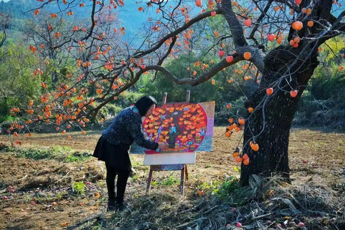 Bauernmalerei fördert ländlichen Aufschwung in Qingzhou in der Provinz Shandong