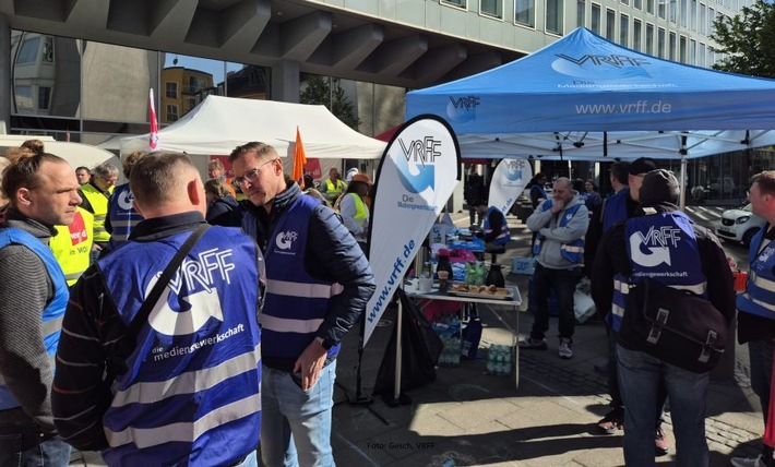 VRFF ruft erneut zu Warnstreik auf / Tarifverhandlungen im WDR