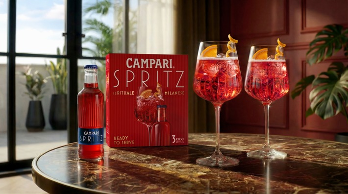 Campari launcht "Ready to Serve"- Spritz: fertig gemixt und sofort servierbereit