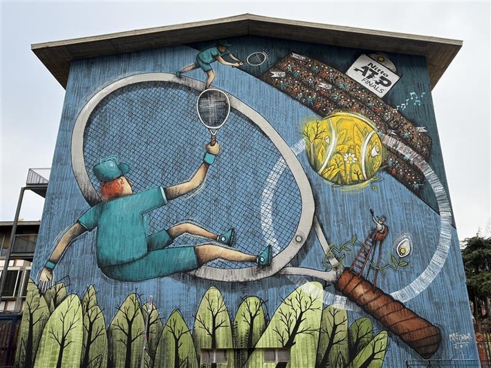 Green Art Wall in Turin / Weiterer Text über ots und www.presseportal.de/nr/148304 / Die Verwendung dieses Bildes für redaktionelle Zwecke ist unter Beachtung aller mitgeteilten Nutzungsbedingungen zulässig und dann auch honorarfrei. Veröffentlichung ausschließlich mit Bildrechte-Hinweis.