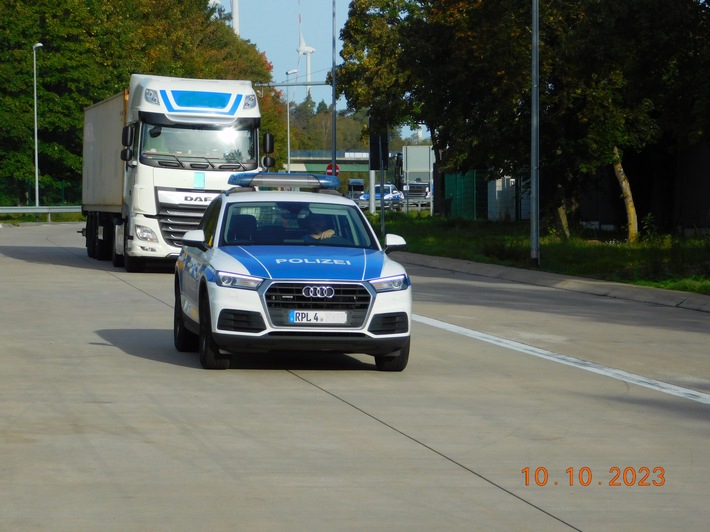 POL-VDKO: Polizeieinsatz für Verkehrssicherheit und gegen Kriminalität - Verkehrsdirektion Koblenz führte auf BAB 61 großangelegte integrative Kontrollmaßnahme durch