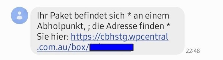 POL-HG: Vorsicht vor betrügerischen SMS